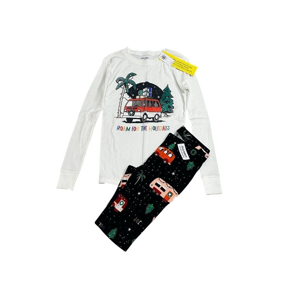 Old Navy Snug Fit Pajama Set NEW Family Matching Pants Long Sleeve XL Camping